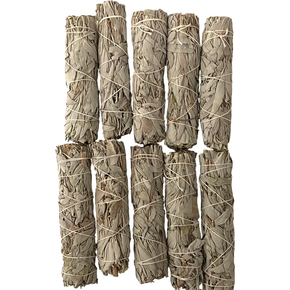 Wholesale Smudge Sticks, White Sage 6", Pack of 10