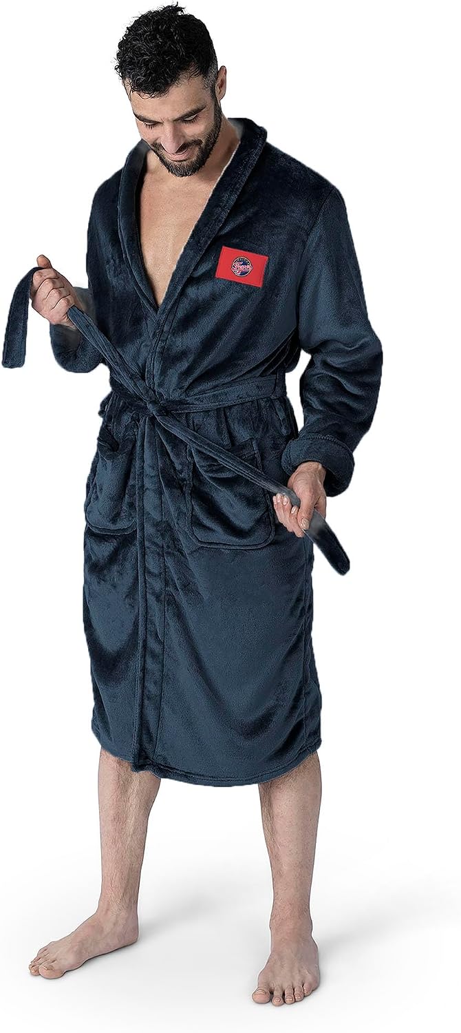 NCAA Team Pride Silk Touch Robe with Logo, Comfortable Lounge Wear for Men and Women