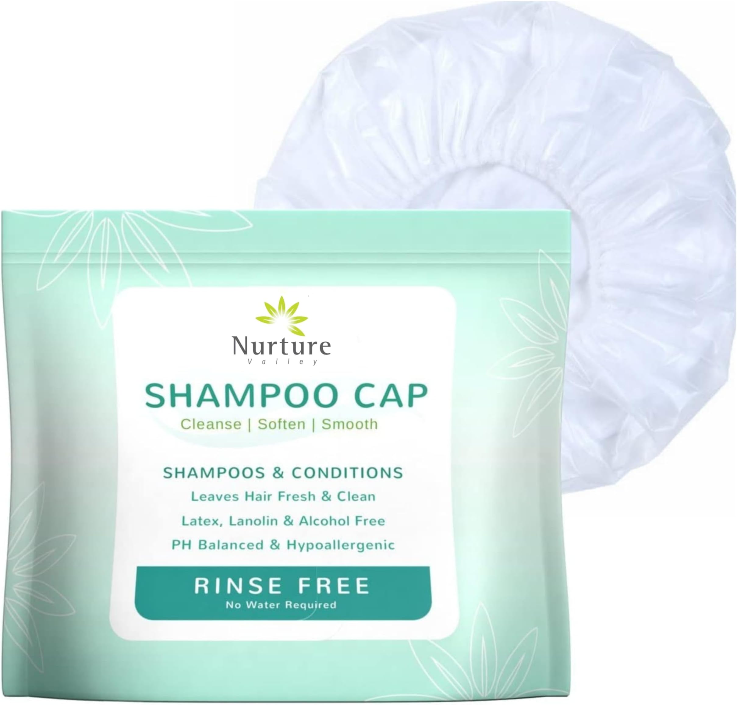 No Water Rinse Free Shampoo Cap by Nurture Microwavable