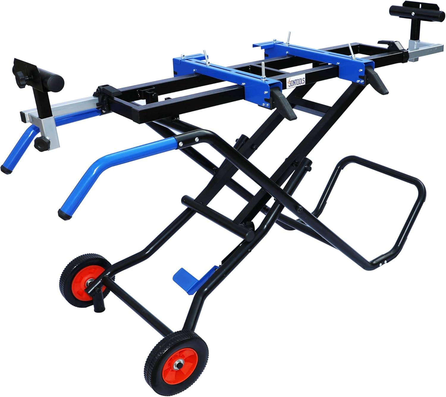 Folding Portable Tile Saw Stand, miter saw stand with wheels,collapsible and portable, saw stand