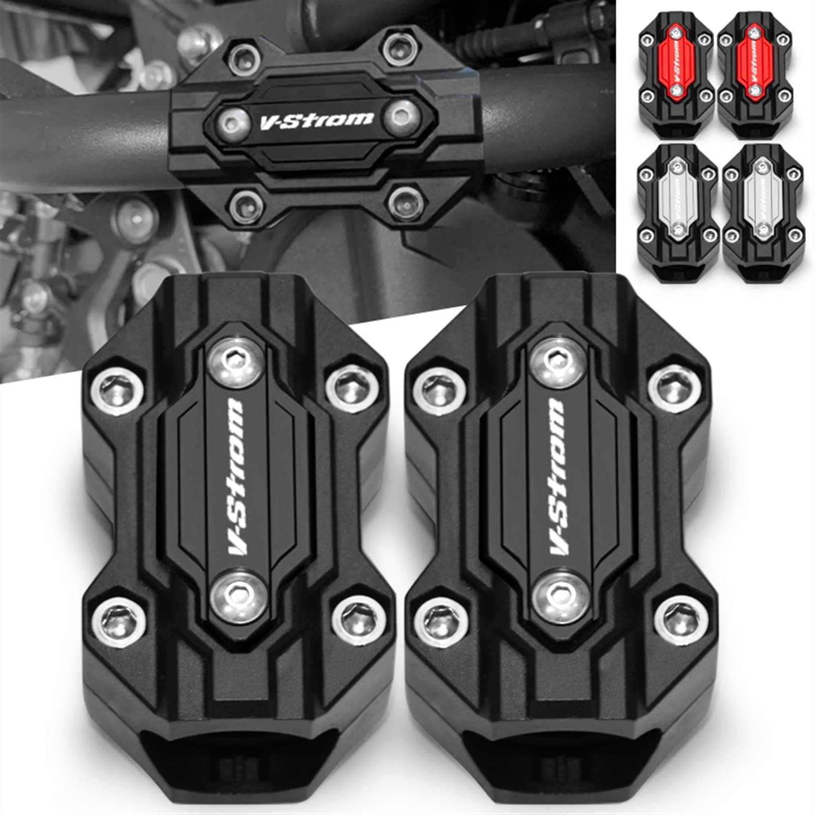 Motorbeschermer Motorfiets Motor Bumper Bescherming Blok Voor Suzuki Voor V Strom 650 Voor V-Strom 650 1000 1050/xt DL650 DL250 Dl1000 Zwenkarmspoel(Blauw