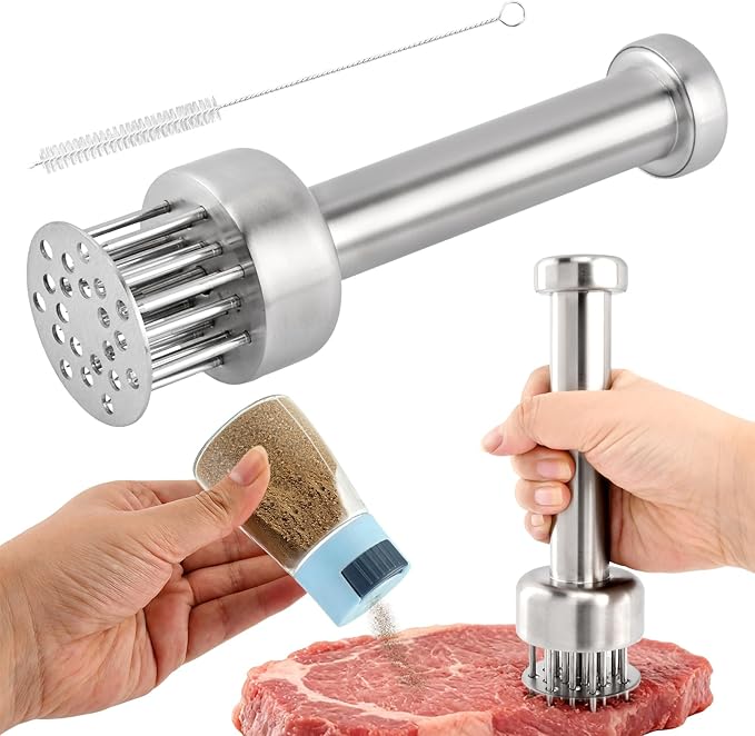 Ablandador de Carne de Acero Inoxidable con 21 Cuchillas miniatura 8