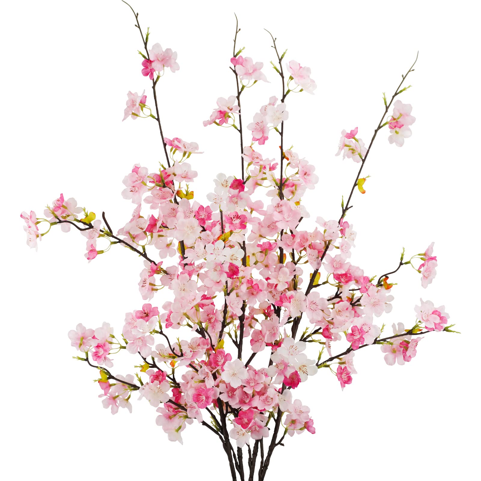 obbsie 4-Piece Artificial Cherry Blossom Flower Branches