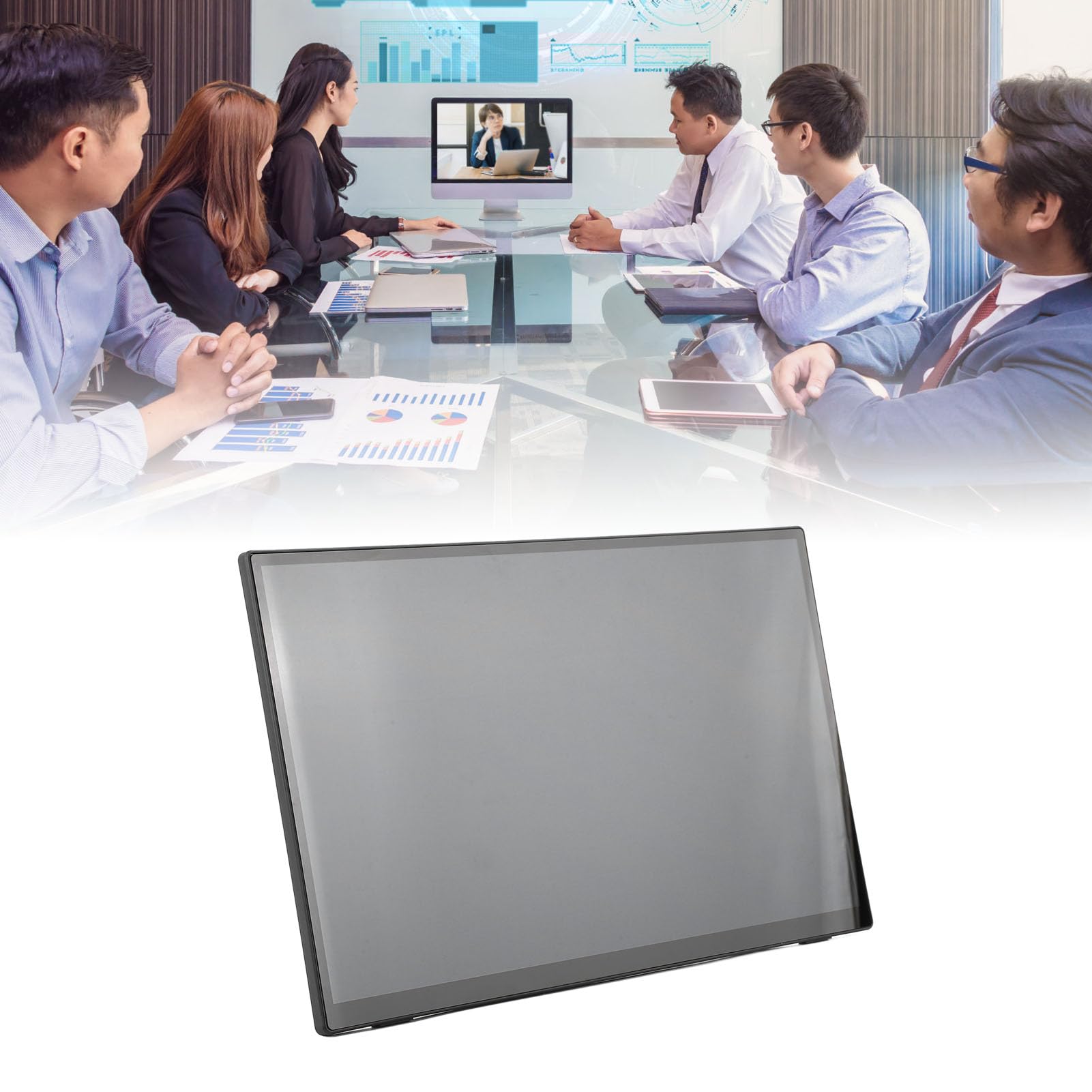 18,5'' Draagbaar Touchscreen, 120 Hz Monitor met Verstelbare Standaard, Ultraslank en Lichtgewicht UHD IPS HDR Gamingdisplay, USB C Reistweede Monitor voor Laptopschakelaar