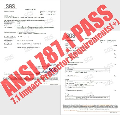 Miniatura 2 de Gafas de Protección Ocular Antiniebla Deportivas de Seguridad para Mujeres y Hombres para Correr, Ciclismo, Conducción, Pickleball, Rango S54