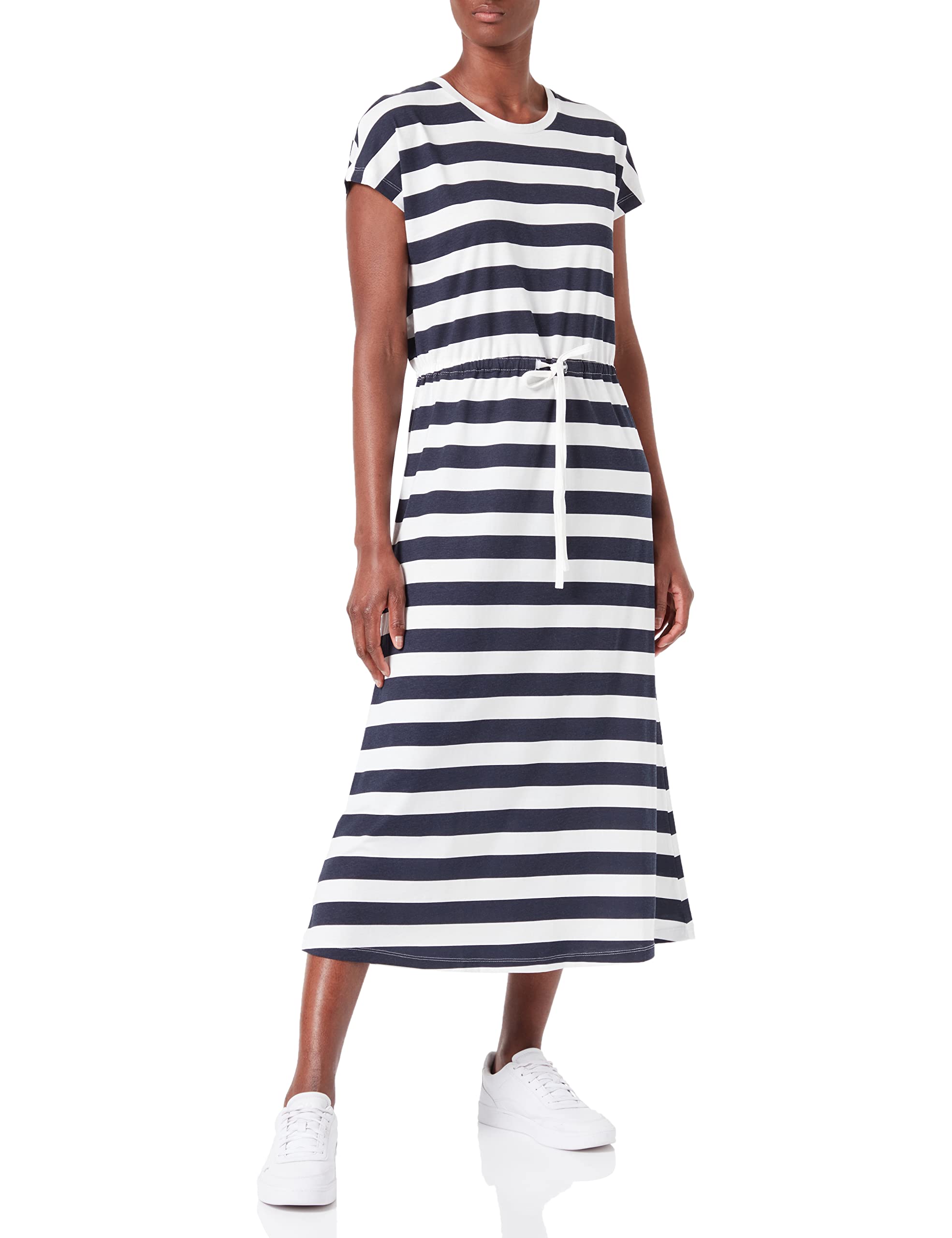 Only Onlmay-Vestido Midi de Rayas S/S Mujer