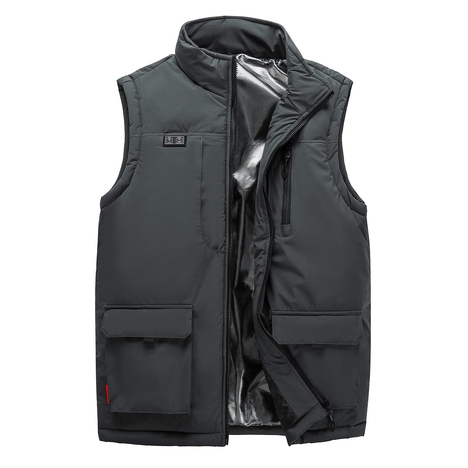 Gilet Chauffant pour Homme et Femme, Gilet Chauffant électrique Rechargeable par USB, Gilet Thermique d'hiver à 3 températures