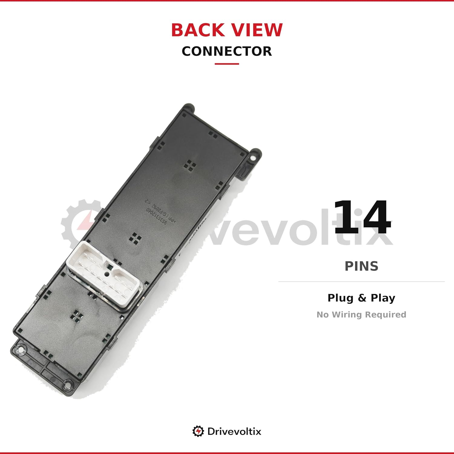 Master Power Window Switch Compatible with Hyundai Accent 2006-2009, Replaces OEM 93570-1E110, 93570-1E110, Auto Down