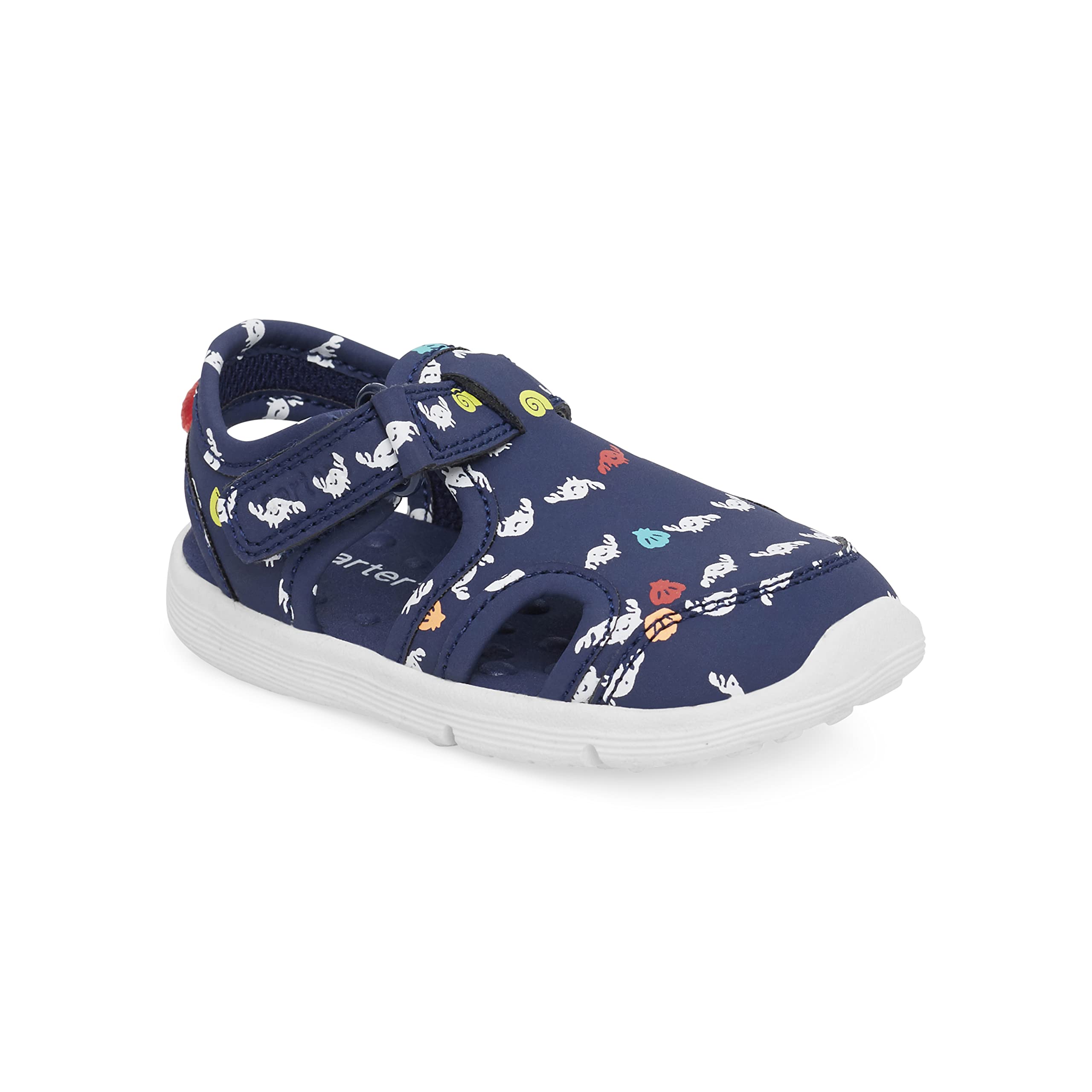 Carter's Every Step Baby Boys Drew3 First Walker Shoe, Navy, 4 Infant