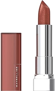 Maybelline Color Sensational Lipstick, Lip Makeup, Cream Finish, Hydrating Lipstick, Nude, Pink, Red, Plum Lip Color, Copper Charge, 0.15 oz; (Packaging May Vary)