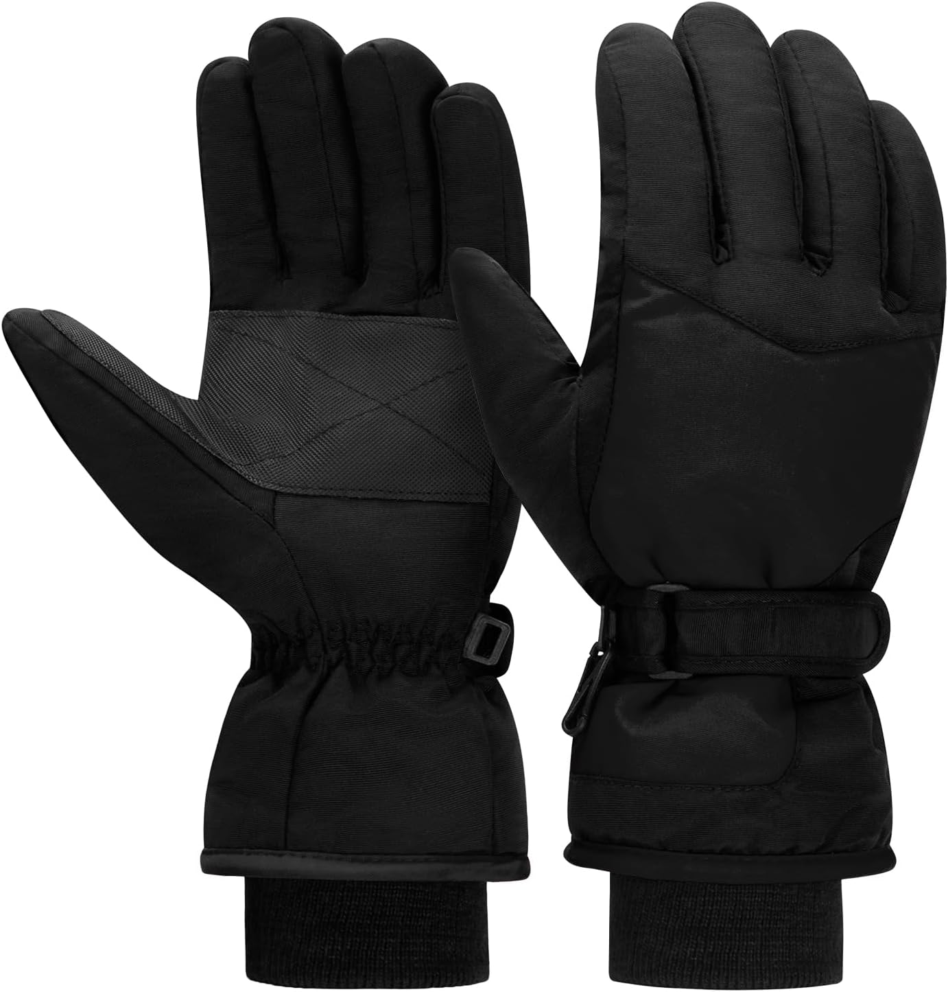 DARCHEN Kids Snow Gloves - Boys & Girls Winter Waterproof Gloves for Ski & Snowboarding - Insulated, Thick, Warm, Windproof - Ages 3-12