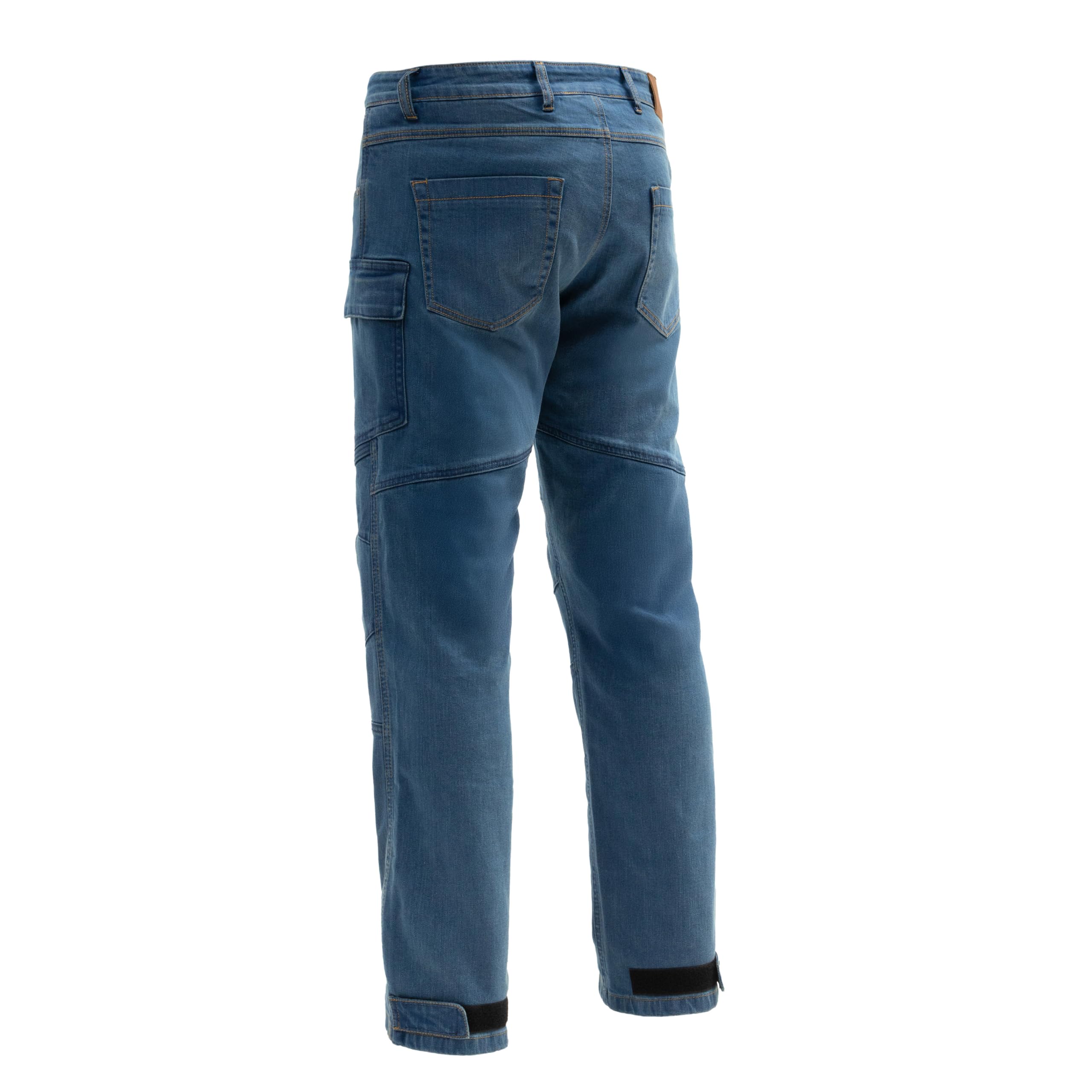 BROGER Bronx Vaqueros de Moto Pantalones de Moto Hombre | Denim | Forro de Fibra aramida | Protectores de Rodilla y Cadera de Nivel 1 | Bolsillos Cargo | Nivel de protección AA | Regular Fit