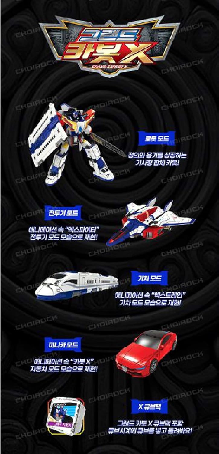 Hello Carbot The Braves Grand CARBOT X Transforming Robot Car Cube Pack