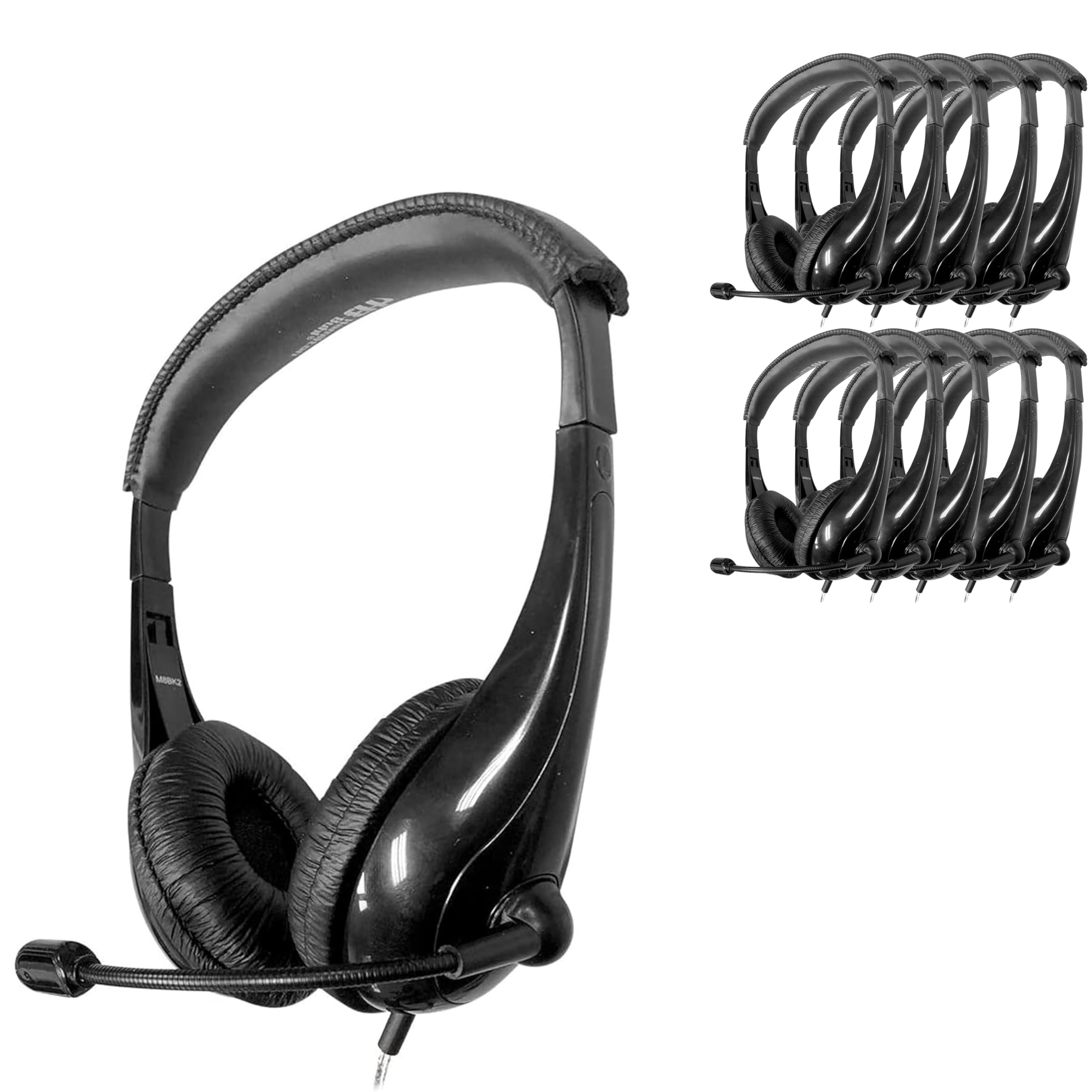 HamiltonBuhl 50 Pack / Black / 50 Computer Headsets