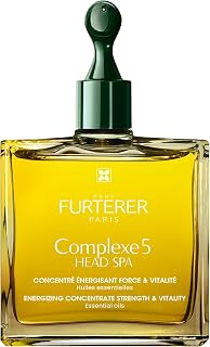 René Furterer - HEAD SPA - Complexe 5 - Pre-shampoo Scalp Care with Organic Essential Oils - Energizing Plant Scalp Ritual, Strength & Vitality - 50ml