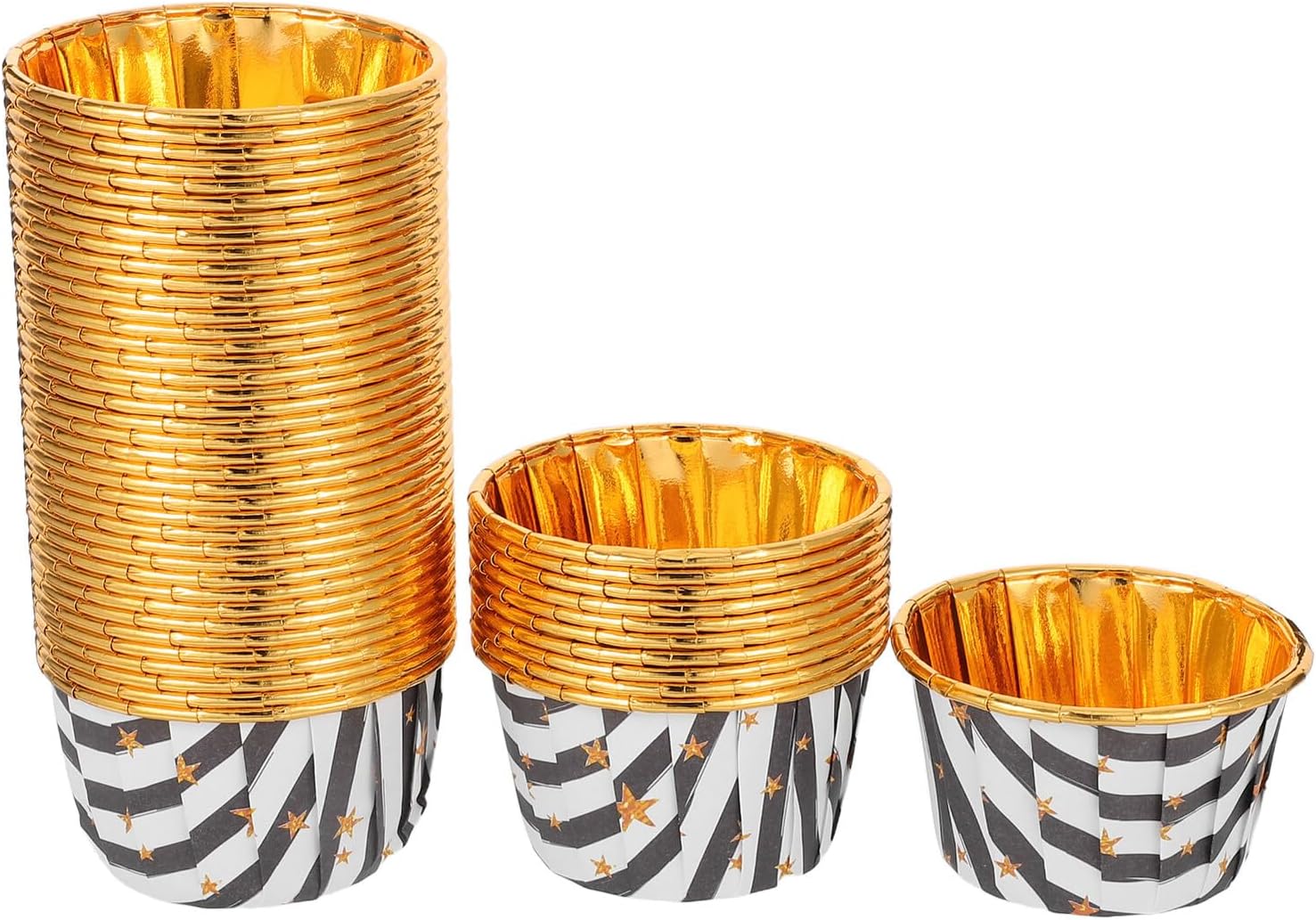 50pcs 80ml Non-stick Muffin Baking Liners Reusable Mini Cake Cup Liners High-temperature Resistant Waterproof Oilproof Dessert Baking Cups for Home