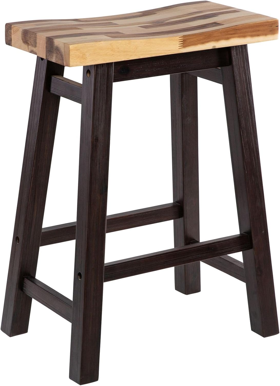 Boraam Sonoma Backless Saddle Kitchen Counter Stool - Blended Espresso