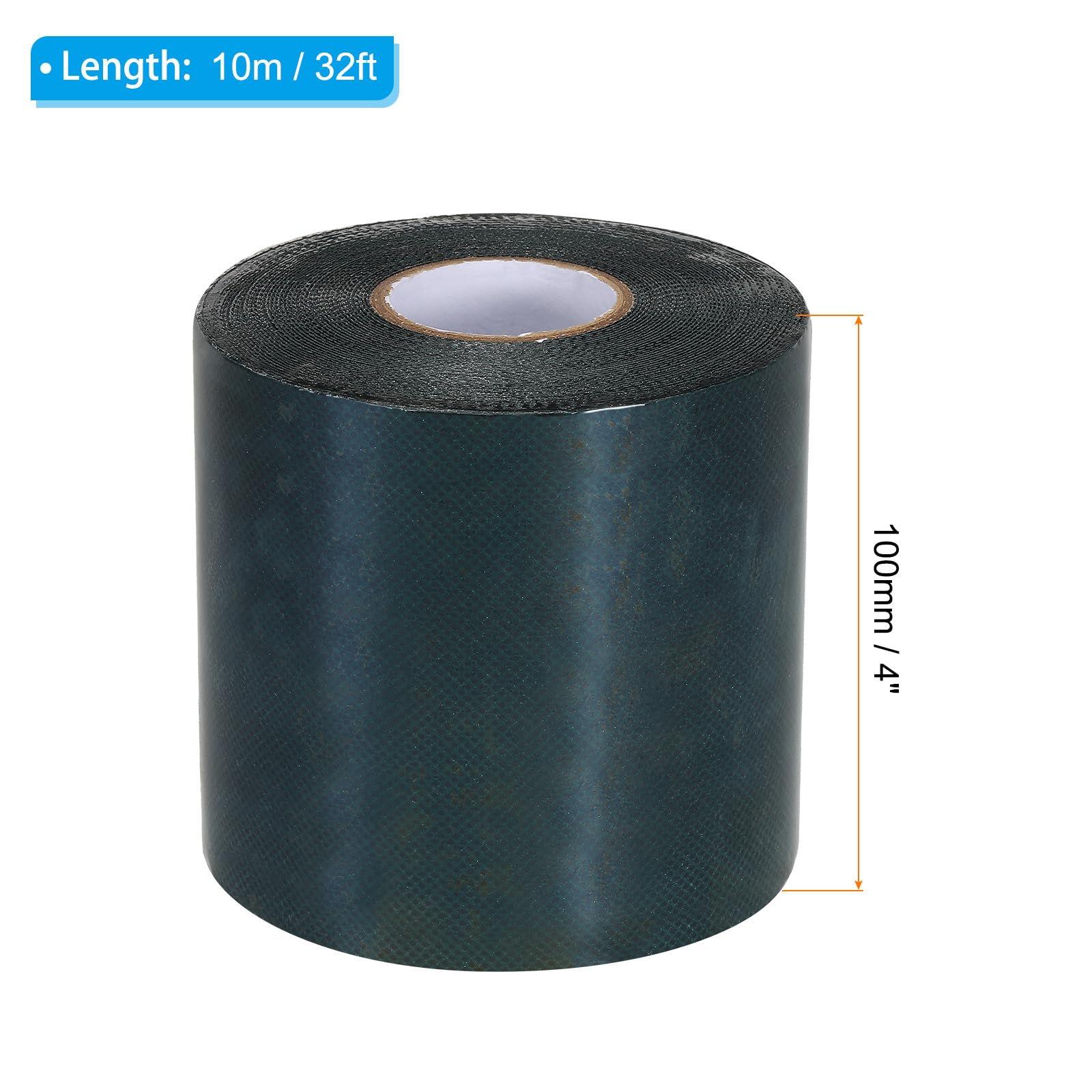 PATIKIL Gazon Ruban 4" x32 Ft, Double Face Auto Adhésif Artificiel Herbe Couture Ruban pour Jardin Pelouse Jointage Intérieur Extérieur Moquette Tapis, Vert