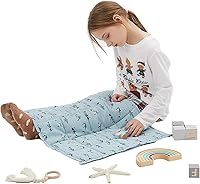 Vista 47 de HOSUKKO Manta con peso, manta pesada gris de 3 libras, manta transpirable (36 x 48 pulgadas, 3 libras)