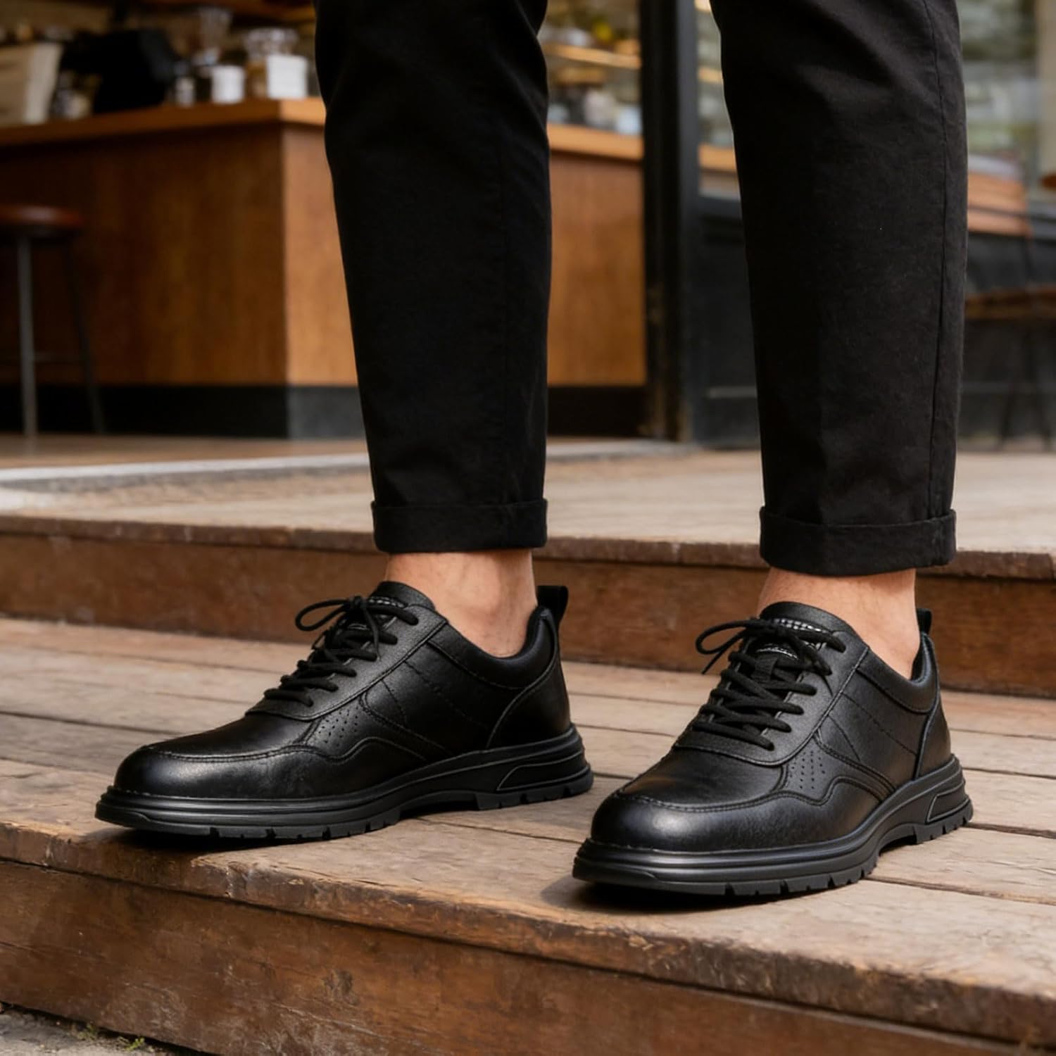 Non Slip Work Shoes for Men Waterproof Mens Slip Resistant Food Service Kitchen Restaurant Chef Shoes Comfortable Work Sneakers Casual