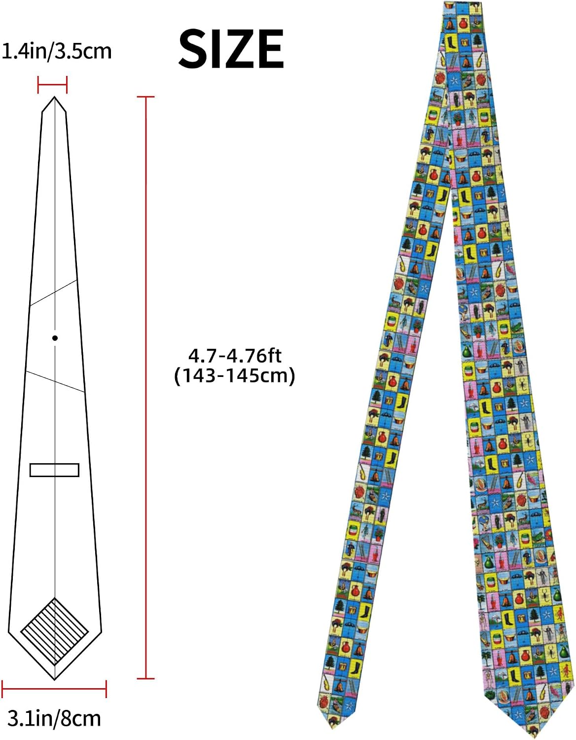MUKIO African Print Men's Neckties Fashion Neck Ties