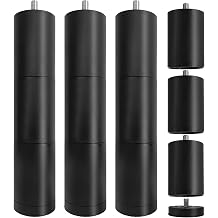 Adjustable Bed Frame Legs Replacement 11 inch with M10 & M12 Threading Screw in Bed Legs Set of 4 4, Felt Bottom