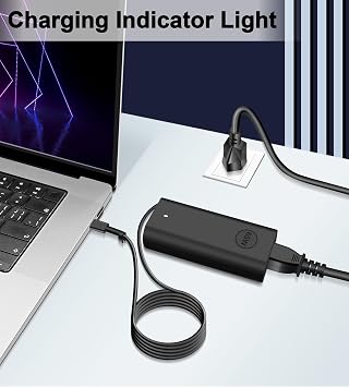 65W USB C Charger Compatible with Dell Latitude 5420 5430 5520 5530 5540 7320 7330 7340 7420 7430 Inspiron 14 7420 7425 16 7620 Chromebook 3100 HA65NM190 LA65NM190 Laptop Charger