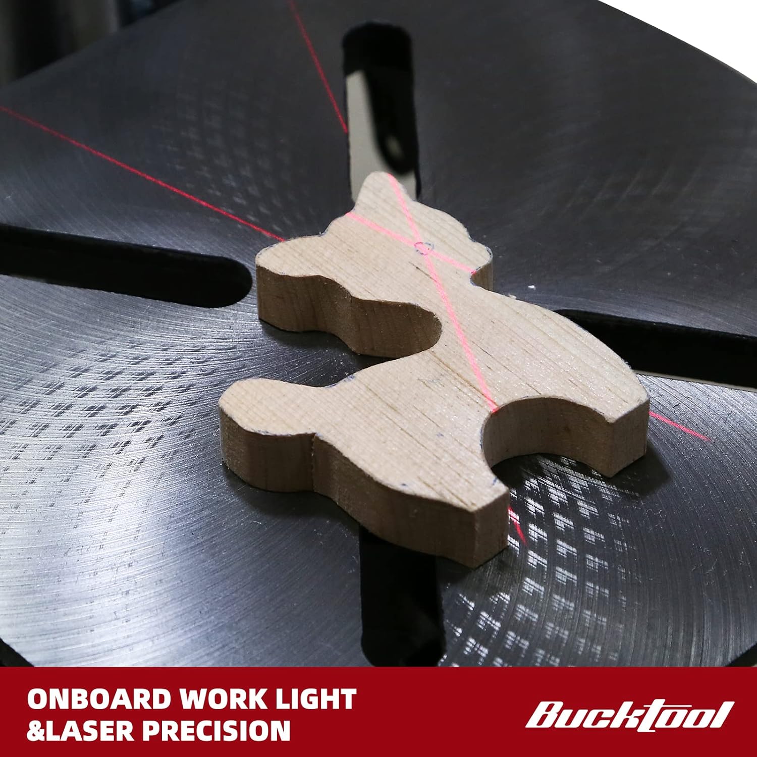 Workpiece with laser precision guide