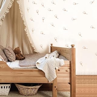 36Pcs Dandelion Boho Art Wall Decals, Peel and Stick Wall Stickers for Living Nursery Room Bedroom Wall Decor