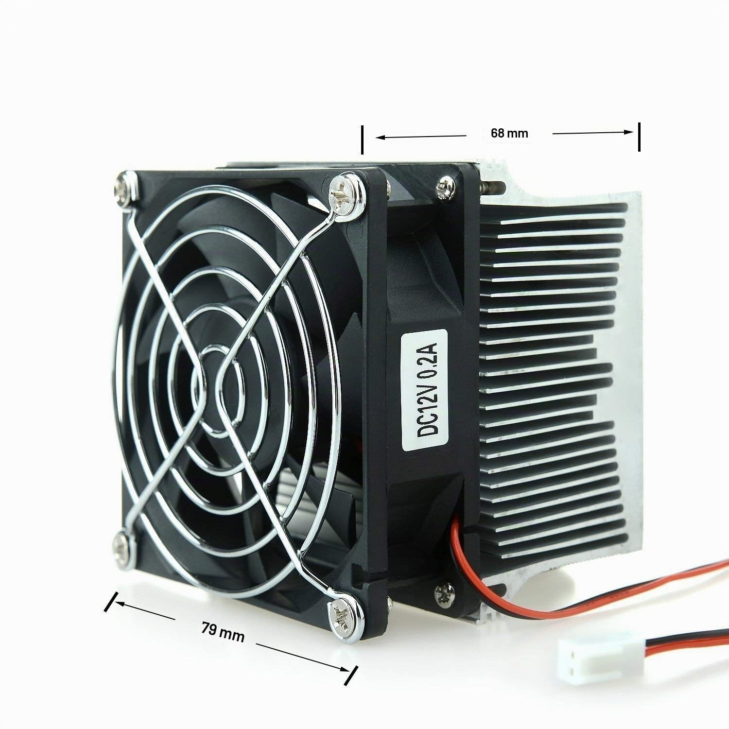 Ventilateur de refroidissement de dissipateur en aluminium + lentille de 44mm 60 degrés pour 50W 100W LED Chip