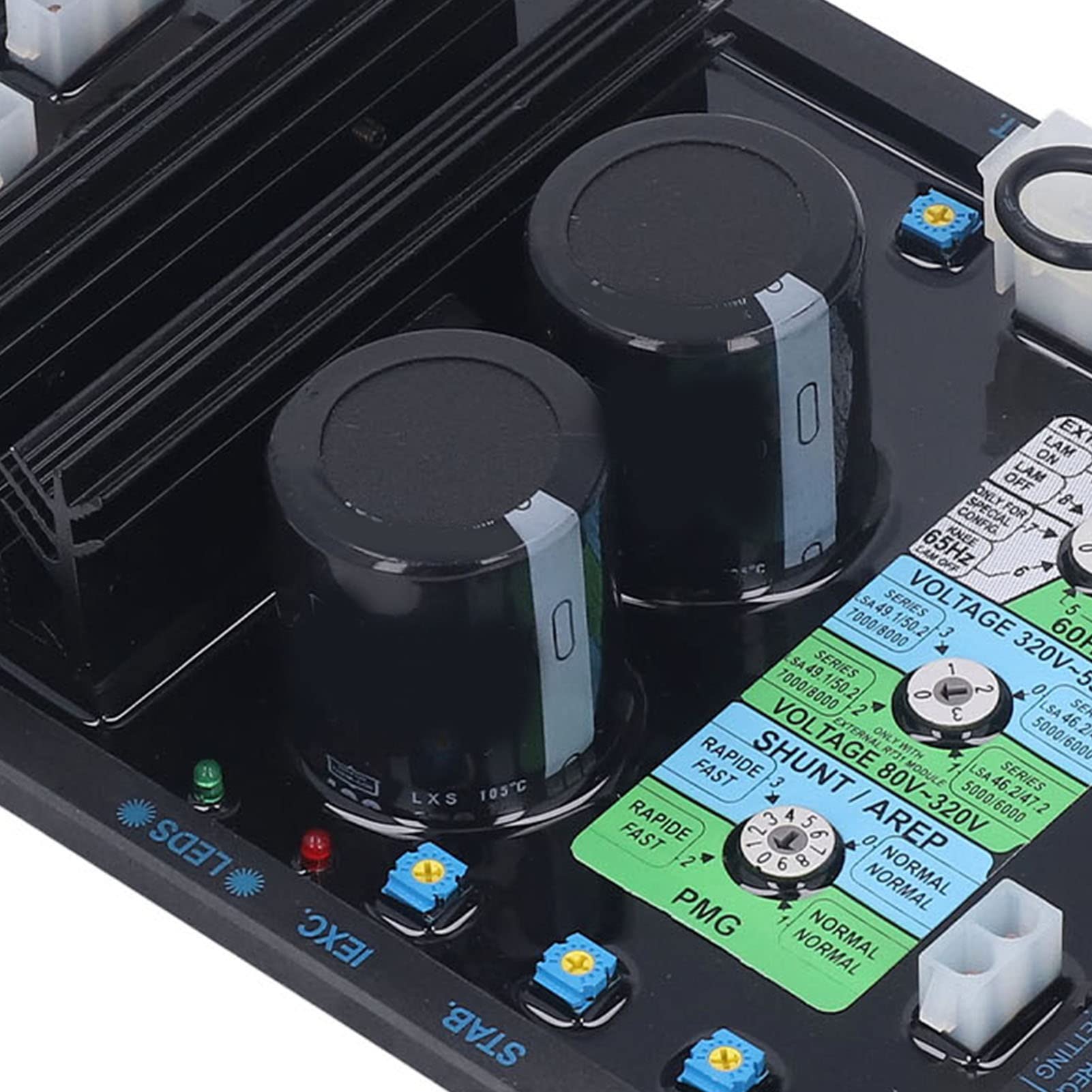 Automatyczny Regulator Napięcia Generator R450M AVR Trójfazowe Sterowanie Tyrystorowe Zabezpieczenie Wejściowe od 98 do 480 V AC Przed Zbyt niską prędkością dla Użytkowników Bezszczotkowych