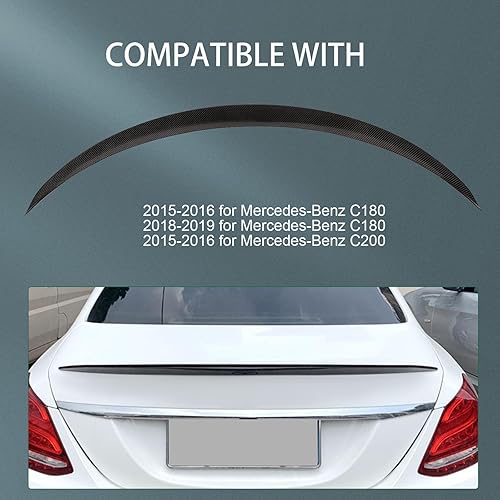 Miniatura 72 de SCITOO Spoiler Wing GT Style Universal 52" ABS Brillante Carbono Aspecto Trasero Alerón Alerón