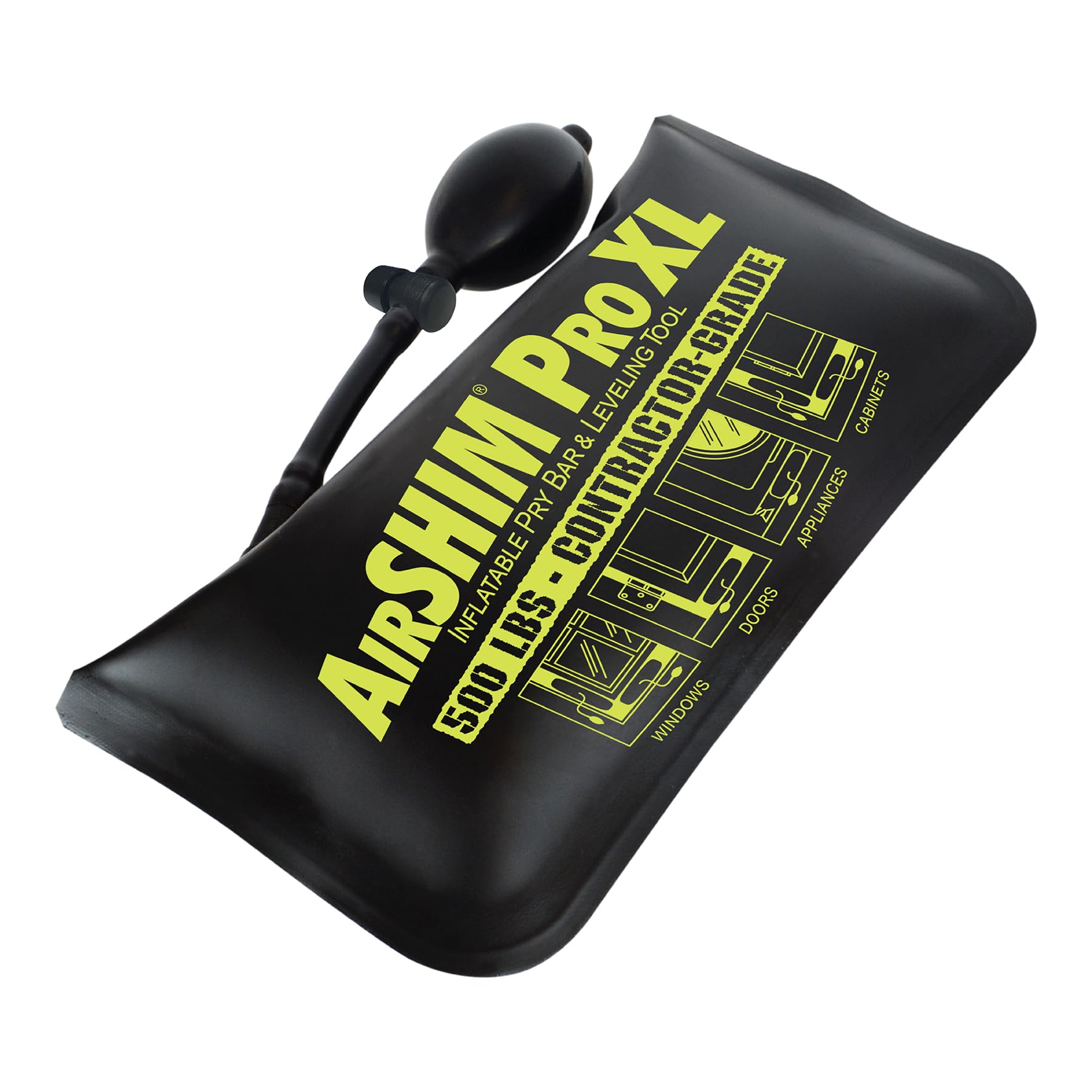Calculated Industries 1194 AirShim Pro XL Barra de Palanca Inflable y Herramienta de Nivelación, Certificado para Soportar 225 Kgs