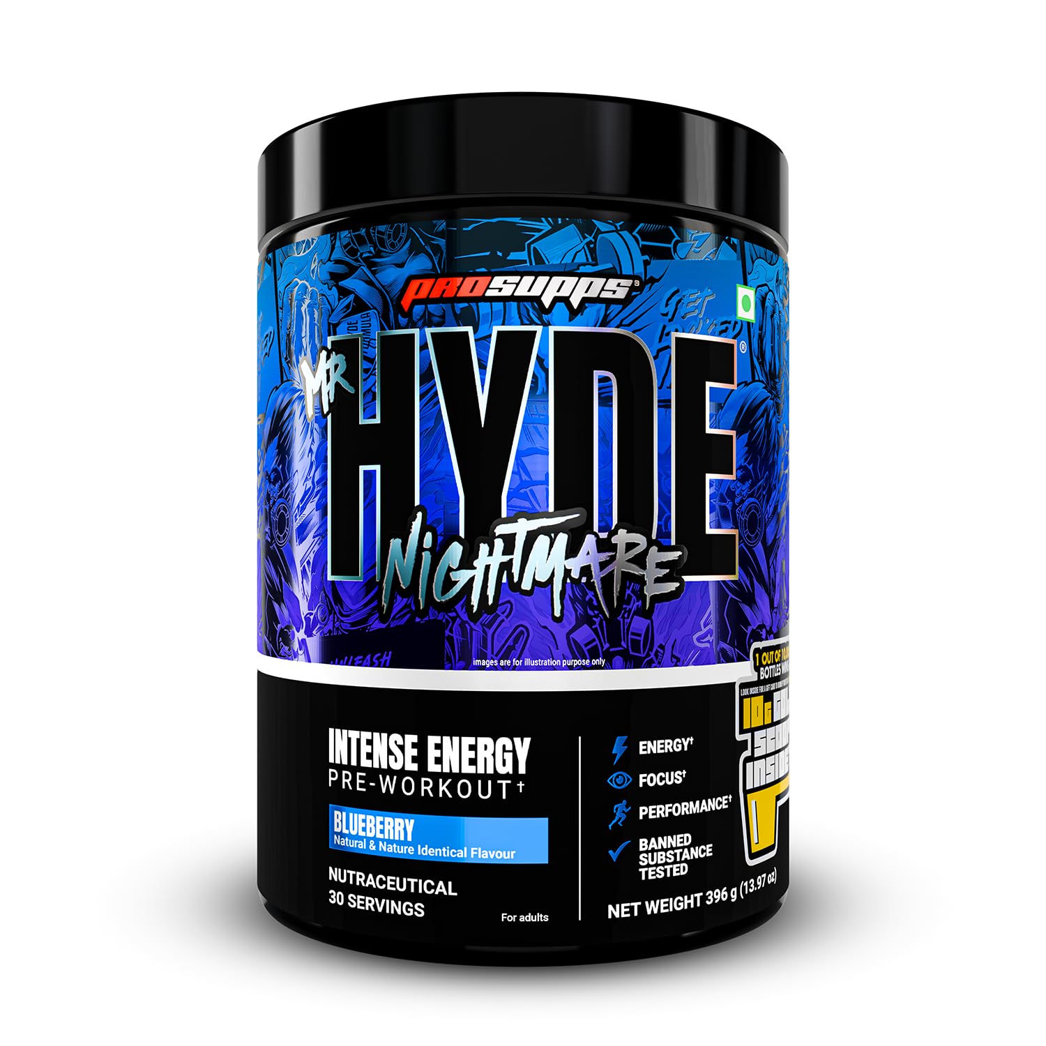 ProSupps Hyde Nightmare Jawbreaker Pre Workout Powder, 30 Servings — Amazon image 9