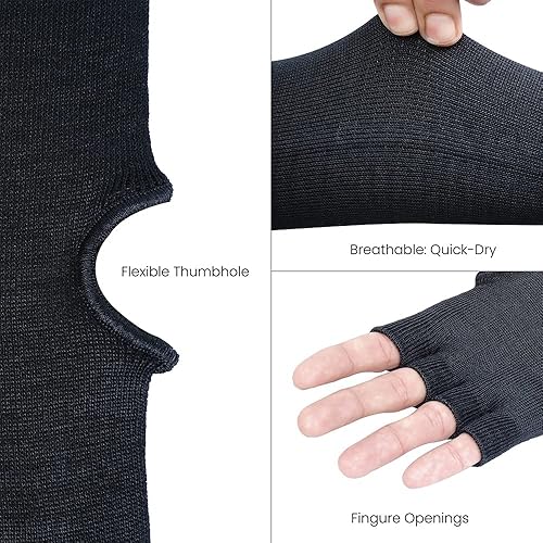 Miniatura 4 de Arm Sleeves, Cut, Bite, Heat Resistant Safety Arm Guards for Welding, Gardening, Protective Sleeves for Arms