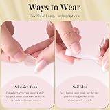 ZANVIA Rose Gold Press On Nails Almond – Easy beginner-friendly application