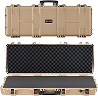 Vista 20 de VEVOR Rifle Case, Rifle Hard Case with 4 Layers Fully-protective Foams, Lockable Hard Gun Case with Wheels, IP67 Waterproof & Crushproof, for Rifles