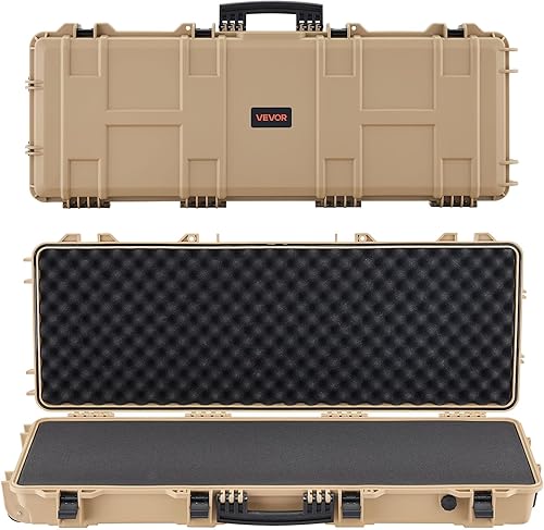 Miniatura 20 de VEVOR Rifle Case, Rifle Hard Case with 4 Layers Fully-protective Foams, Lockable Hard Gun Case with Wheels, IP67 Waterproof & Crushproof, for Rifles