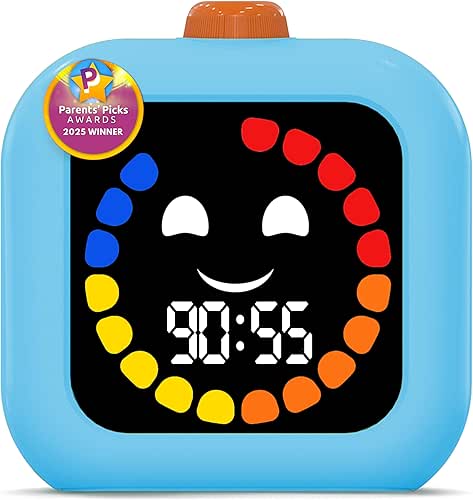 Digital Visual Timer for Kids - Rechargeable, Silent Count Up/Down