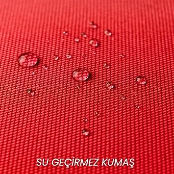 Ecm Proger Taşınabilir Katlanır Çanta Şezlong Minderi Kırmızı 190x50 cm