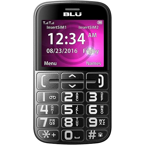 BLU JOY - 2.4", Factory Unlocked Phone - Black