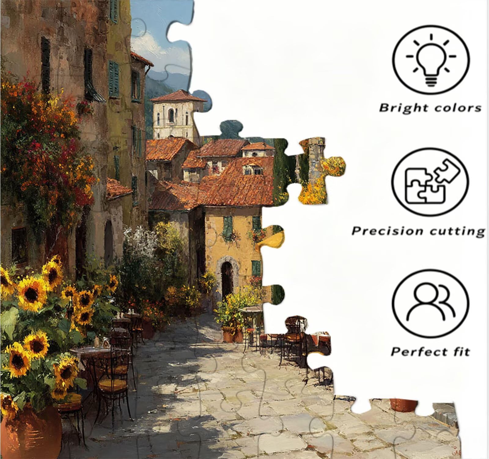 R3KH-433 puzzle ogrodowe, słoneczniki, 6000 elementów, puzzle dla dorosłych, nastolatków, do aktywności w domu, trudne gry rodzinne, klasyczne puzzle jako prezent i dekoracja ścienna
