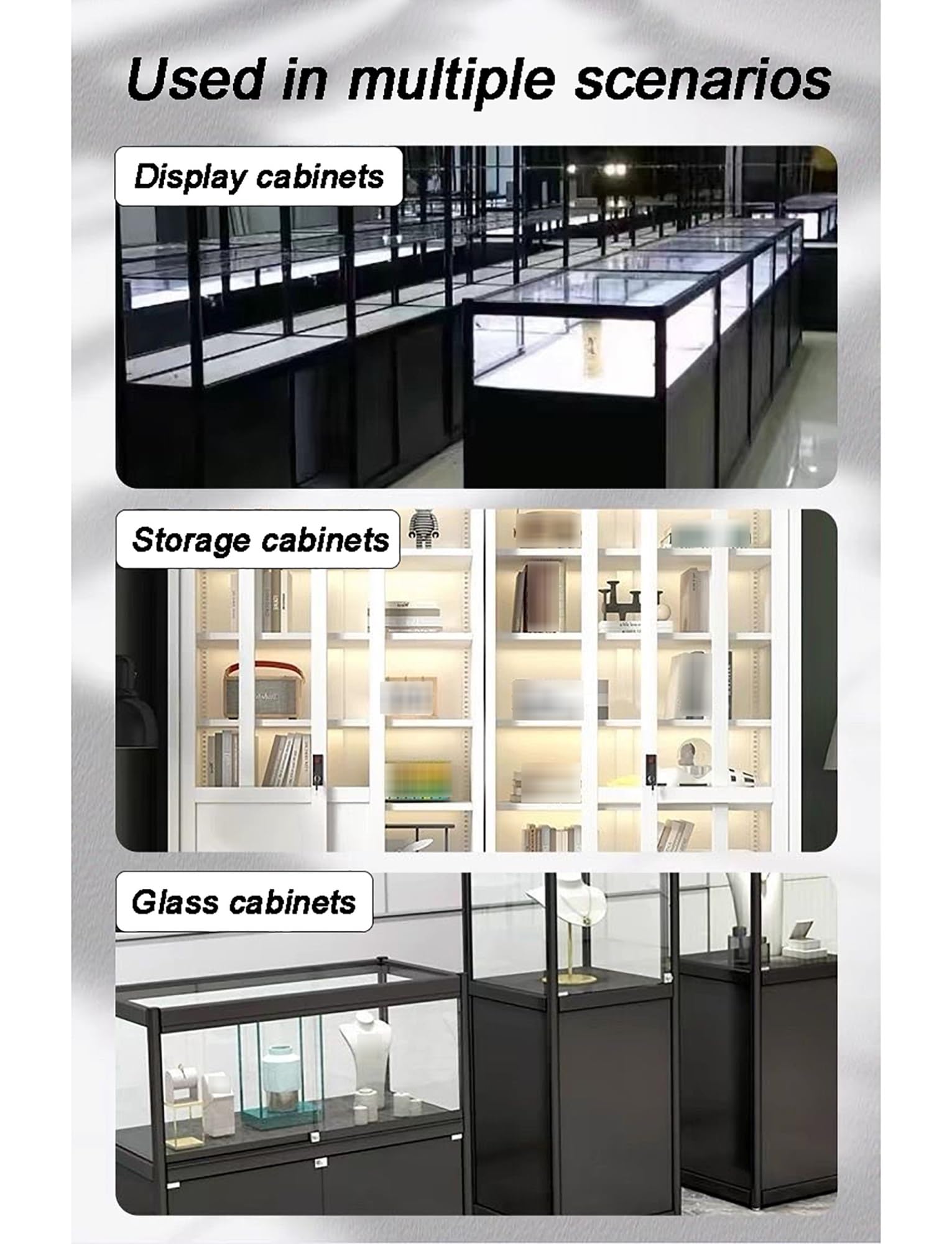 Schienen für Glasschiebefenster, 8-mm-Glastür-Doppelschienenrutsche(Black,80cm/31.5in)
