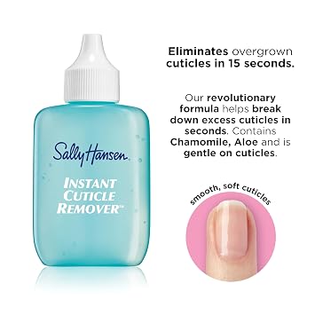 Sally Hansen Instant Cuticle RemoverTM, Nail Treatment, Fast Drying, Contains Aloe and Chamomile
