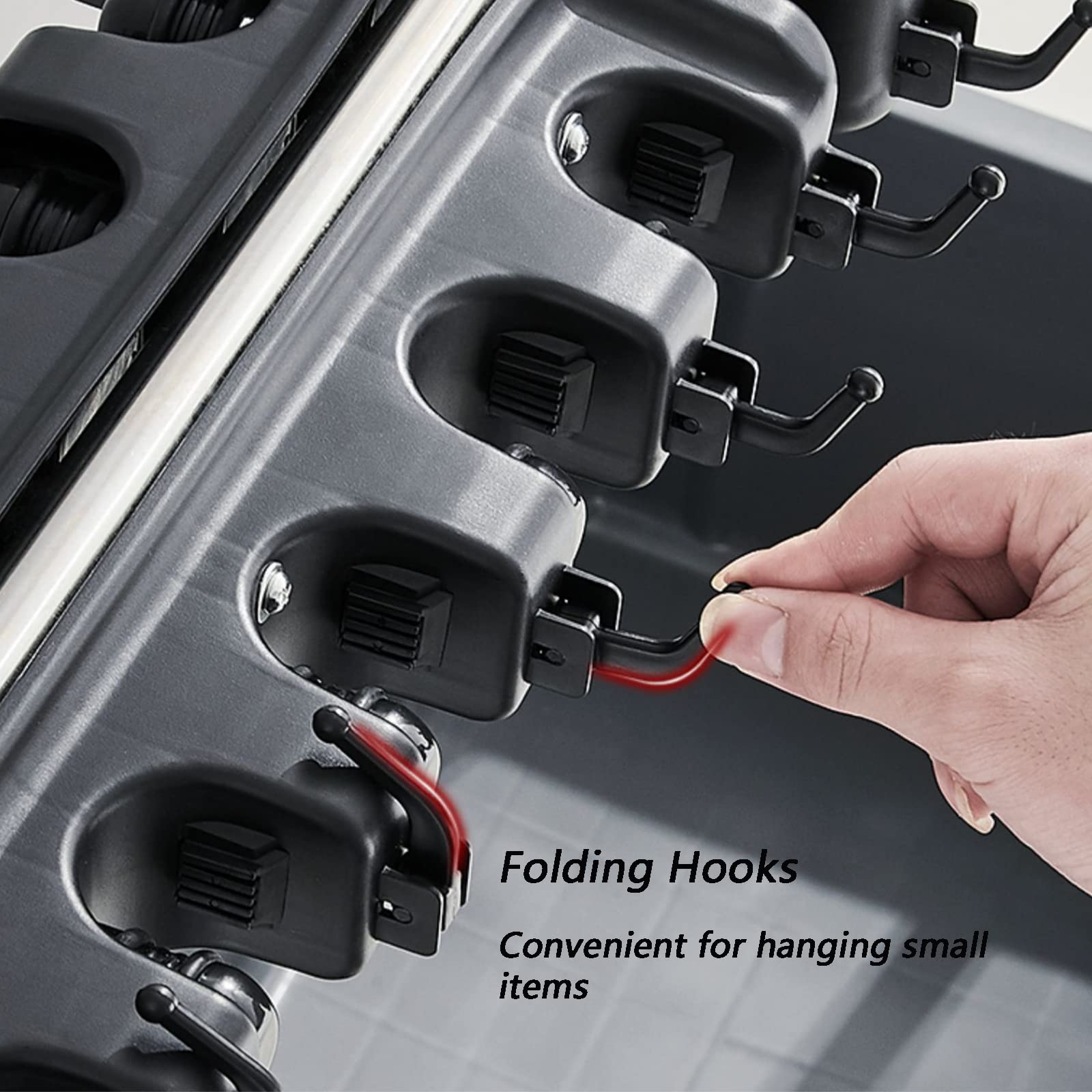 Organizador De Herramientas De Limpieza De Acero Inoxidable, Soporte para Escobas Y Fregonas, Estante para Herramientas De Limpieza