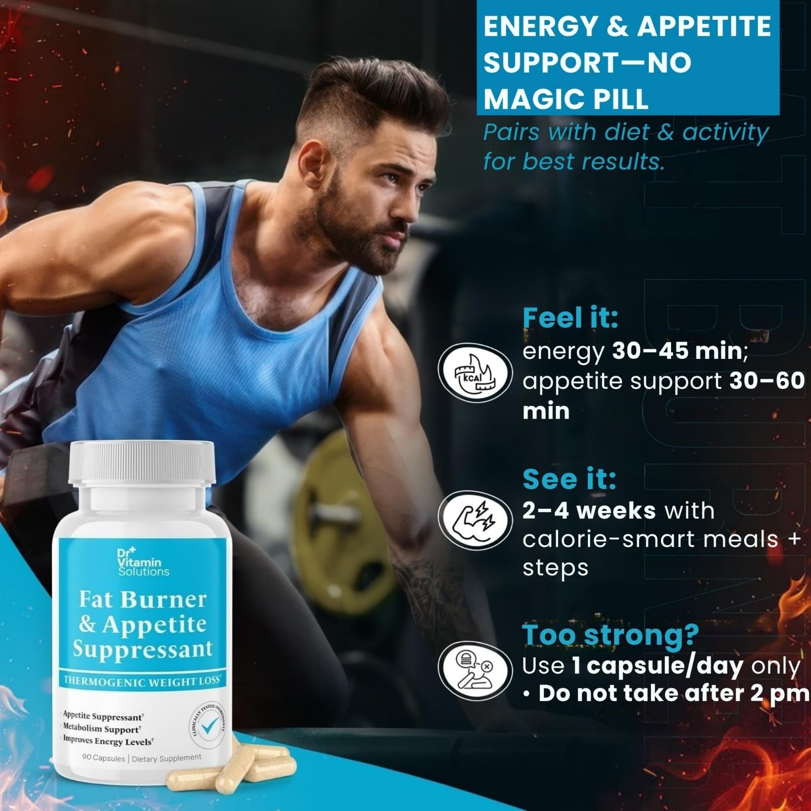 Fat Burner and Appetite Suppressant for Weight Loss - Thermogenic Diet Aid — Amazon image 6
