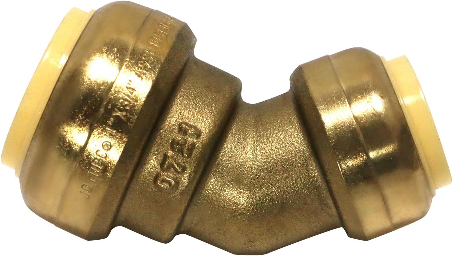 XFITTING Push Fit 3/4 Inch x 1 Inch Push Fit 45 Degree Elbow, 30-6-4=2XX, 2 Pieces