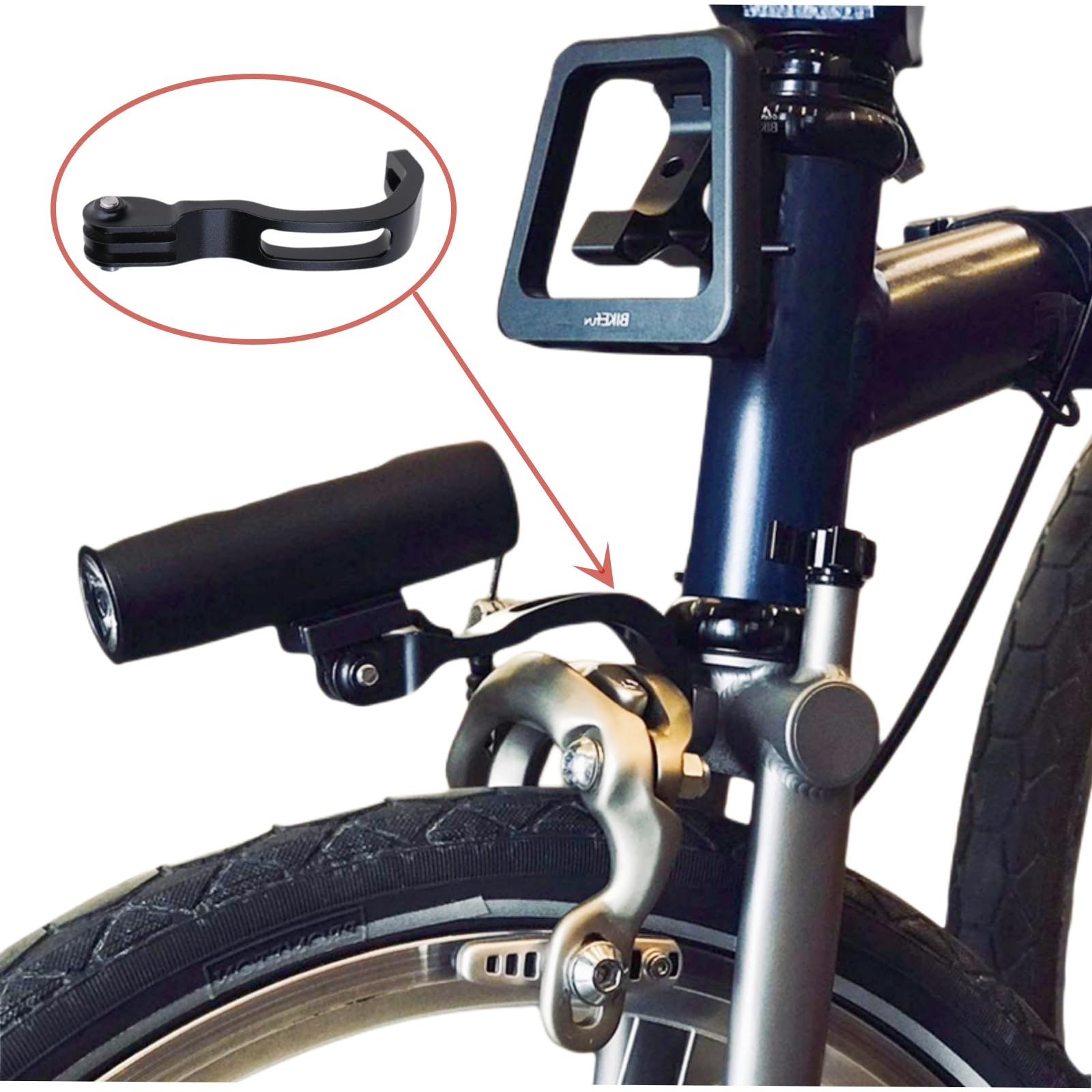 Supporto Per Bicicletta Compatibile Con Bromp Ton 3 Sixty Pieghevole Per Bici Da Corsa Parte Della Bicicletta in Lega Supporto Per Luci Della Bicicletta