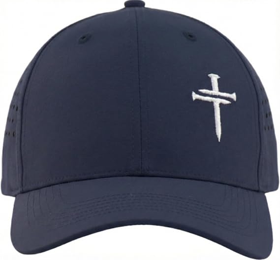 3 Nail Jesus Cross Faith Hat XL/XXL Available, Christian Baseball Cap, Religious Gift for Birthday Chistmas Easter