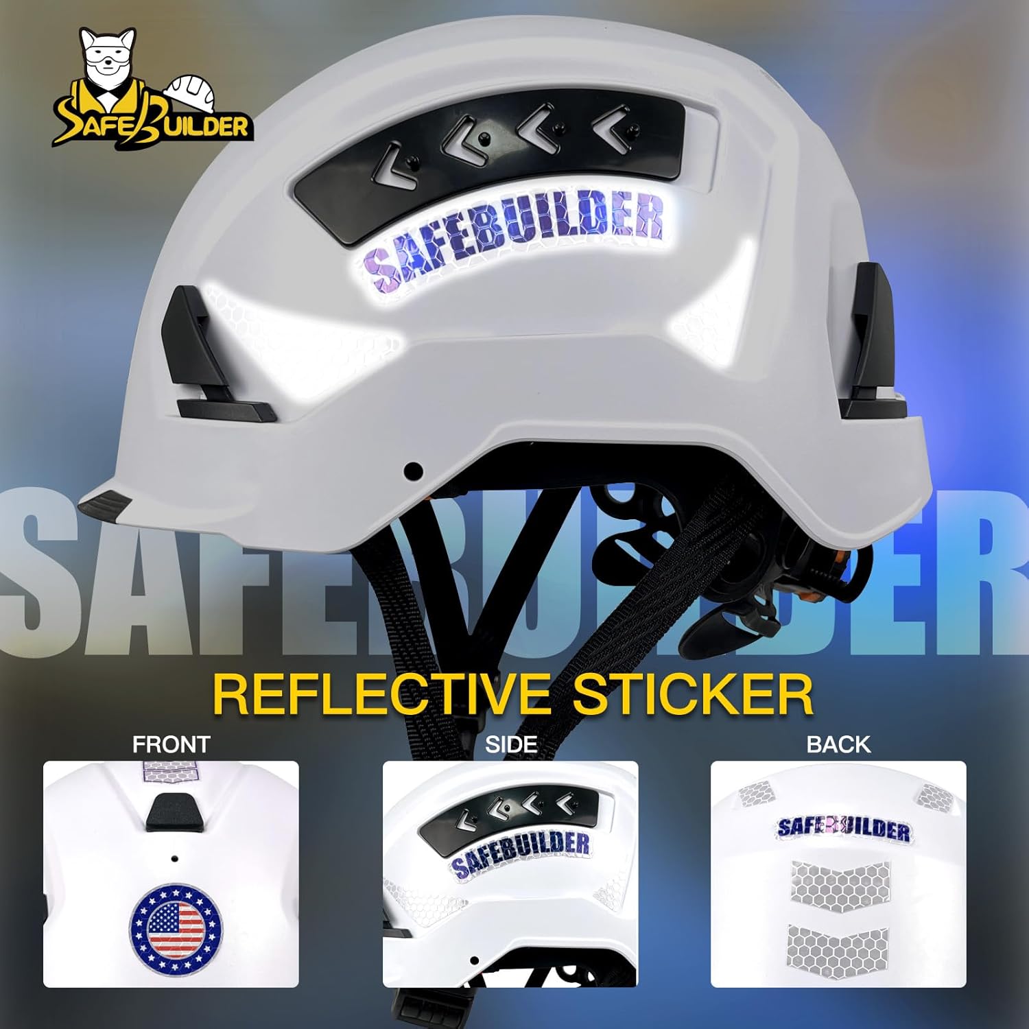 CR99 Safety Hard Hats Industrial Work Safety Helmet Hard Hats Adjustable Vents Head Protection Construction Hardhats ANSI Type 1 Class C Approved - Image 6